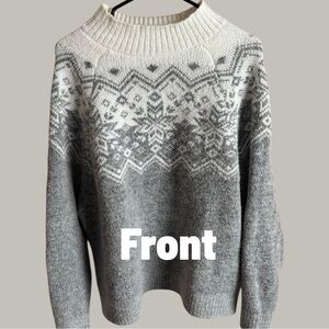 Old Navy Holiday Print Mock-Neck Sweater
